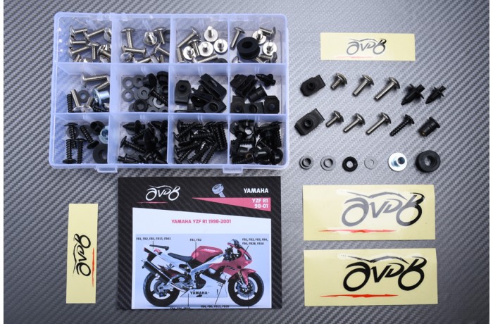 Spezifischer Schraubensatz AVDB für Verkleidungen YAMAHA YZF R1 1998 - 2001