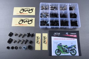 AVDB complementary Hardware / Bolts & Screws Kit for Fairing KAWASAKI ZX6R 1998 - 2002 / ZZR 600 2005 - 2008