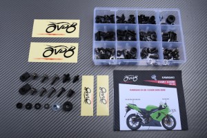 Kit de visserie AVDB spécifique pour carénages KAWASAKI ZX6R 636 / ZX6RR 2005 - 2006