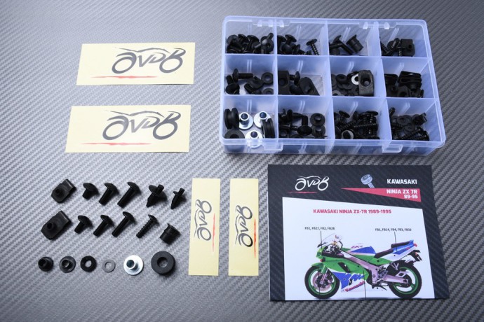Spezifischer Schraubensatz AVDB für Verkleidungen KAWASAKI ZXR 750 / ZX7R 1989 - 1995