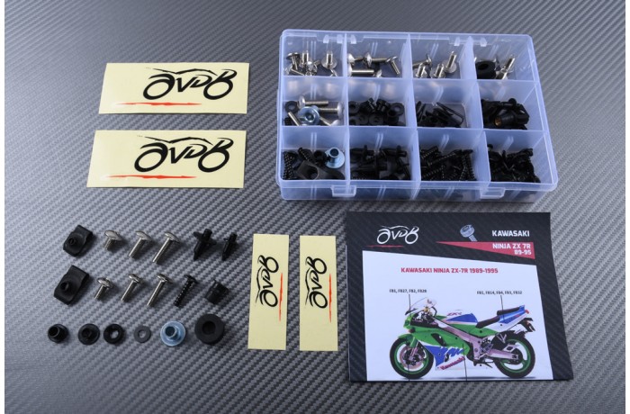 Kit viti complementare per Carena AVDB KAWASAKI ZXR 750 / ZX7R 1989 - 1995
