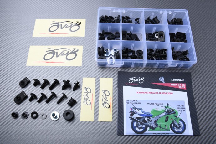 Kit viti complementare per Carena AVDB KAWASAKI NINJA ZX7R 1996 - 2003