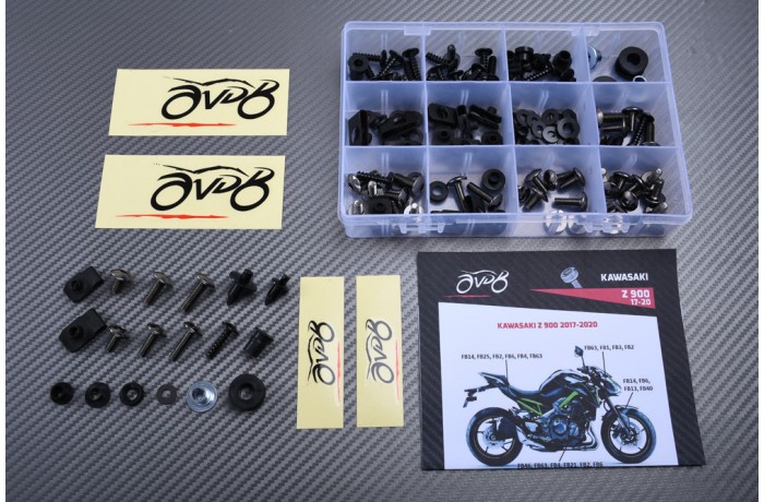 Kit de visserie AVDB spécifique pour carénages KAWASAKI Z900 / SE 2017 - 2024