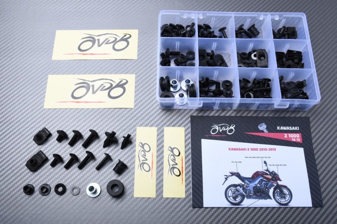 Spezifischer Schraubensatz AVDB für Verkleidungen KAWASAKI Z1000 2010 - 2013