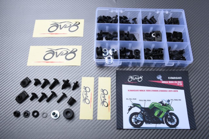 Kit de tornillos AVDB complementario para carenados KAWASAKI Z1000SX 2011 - 2019