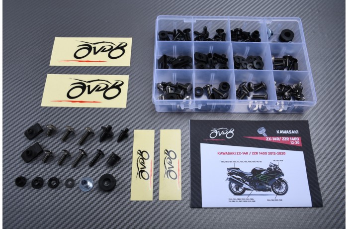 AVDB complementary Hardware / Bolts & Screws Kit for Fairing KAWASAKI ZZR 1400 / ZX14R 2012 - 2021