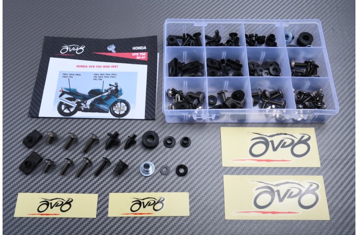 Kit de visserie AVDB spécifique pour carénages HONDA VFR 750 F 1990 - 1997