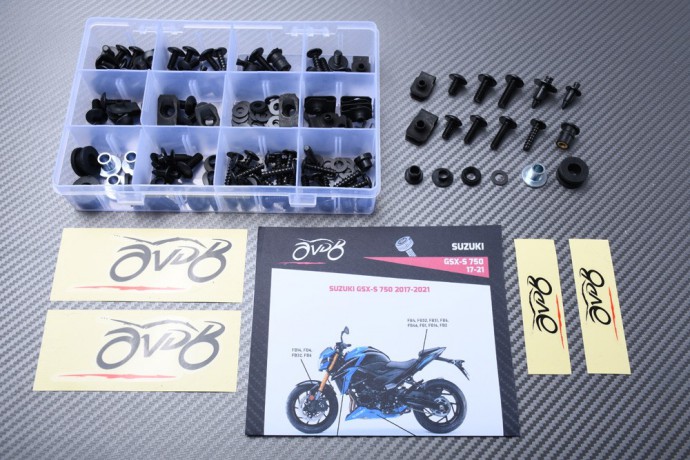 Kit de tornillos AVDB complementario para carenados SUZUKI GSXS 750 2017 - 2021