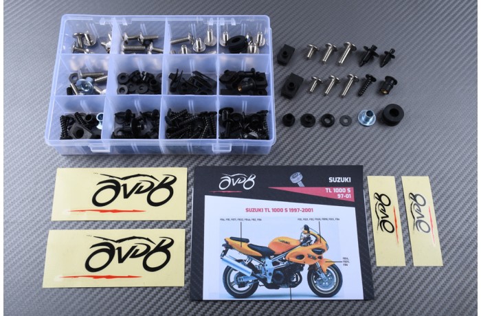 Kit viti complementare per Carena AVDB SUZUKI TLS 1000 1997 - 2001 Kit viti complementare per Carena AVDB SUZUKI TLS 1000 1997 - 2001