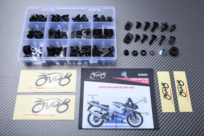 Kit de tornillos AVDB complementario para carenados SUZUKI GSXR 600 / 750 2000 - 2003
