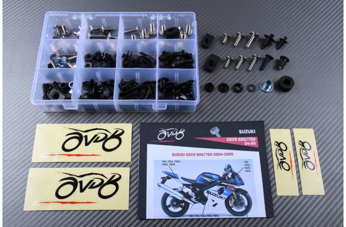 Kit viti AVDB specifico per Carena SUZUKI GSXR 600 / 750 2004 - 2005