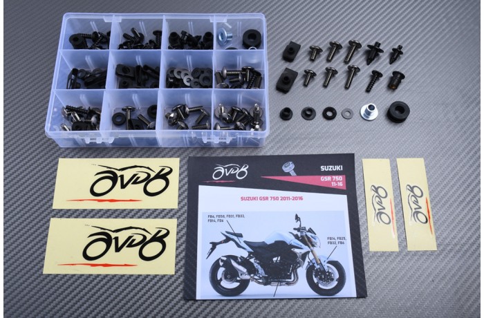 AVDB Specific Hardware / Complete Bolts & Screws Fairing Kit for SUZUKI GSR 750 2011 - 2016