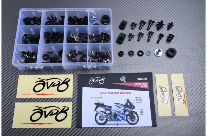 Kit de tornillos AVDB complementario para carenados SUZUKI GSXR 1000 2001 - 2002