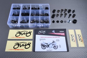 Kit de visserie AVDB spécifique pour carénages SUZUKI GSXR 1340 HAYABUSA 2008 - 2018