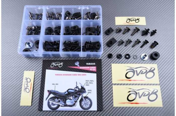 AVDB complementary Hardware / Bolts & Screws Kit for Fairing YAMAHA XJ 600 / 900 DIVERSION 1992 - 2004