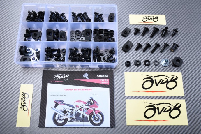 Spezifischer Schraubensatz AVDB für Verkleidungen YAMAHA YZF R6 1999 - 2002
