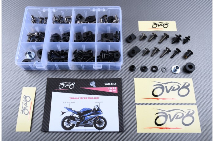 Spezifischer Schraubensatz AVDB für Verkleidungen YAMAHA YZF R6 2006 - 2007