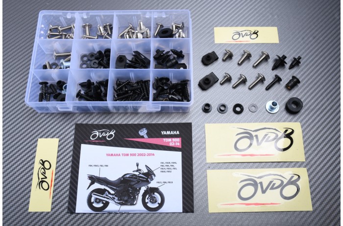 AVDB complementary Hardware / Bolts & Screws Kit for Fairing YAMAHA TDM 900 2002 - 2014