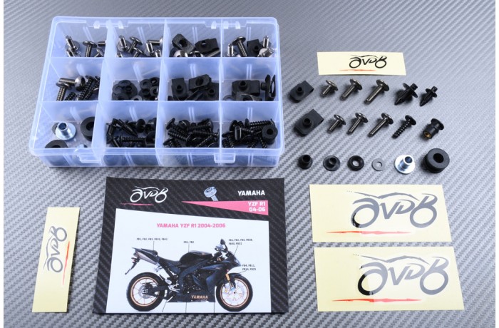 AVDB complementary Hardware / Bolts & Screws Kit for Fairing YAMAHA YZF R1 2004 - 2006