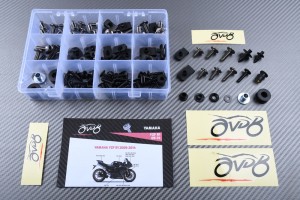 Kit de visserie AVDB spécifique pour carénages YAMAHA YZF R1 CROSSPLANE 2009 - 2014