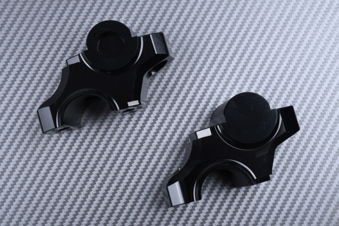 Rehausseur De Guidon Moto Universel - Pour Diamètre 28 Mm Ou 22 Mm - 3 Couleurs (noir, Argent, Rouge) - Améliore Le Confort Et L'inclinaison