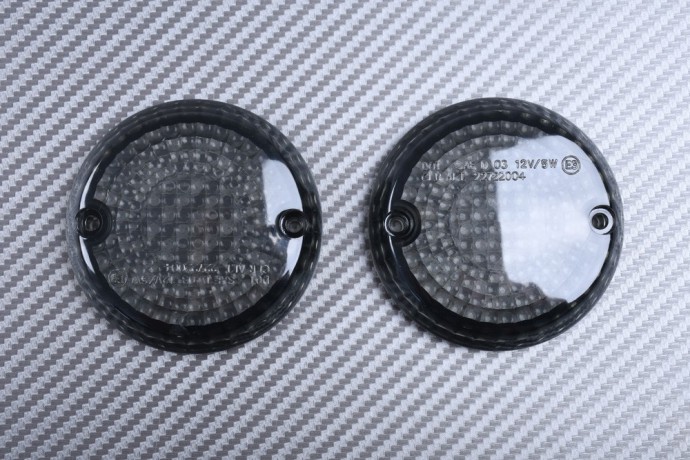 Pair of Front Turn Signals Lenses for many customs YAMAHA