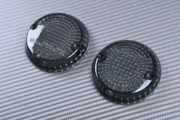 Pair of Front Turn Signals Lenses for many customs YAMAHA