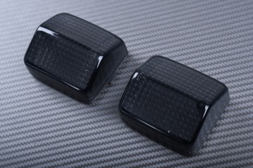 Paire de caches clignotants avant HONDA AFRICA TWIN 650 750 / DOMINATOR / CB 125 250 500 / XLR