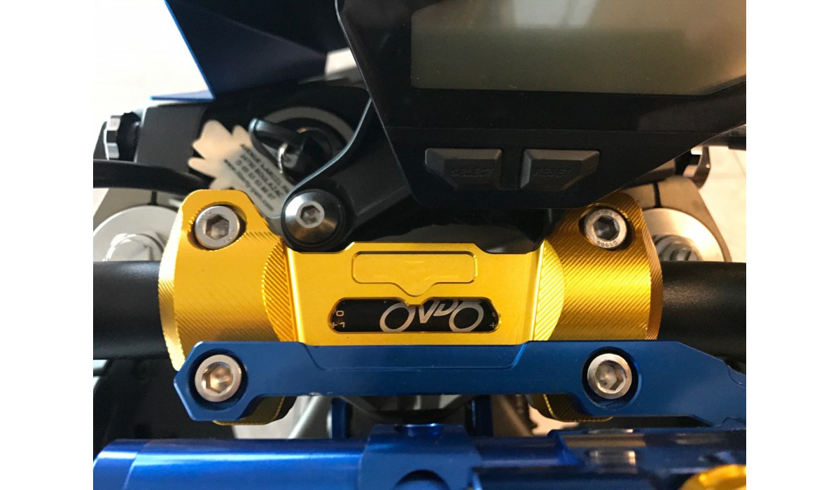 Anodized Aluminium Handlebars Riser Top Cover YAMAHA MT09 / FZ09, MT10