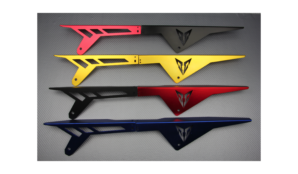 Anodised Aluminum Chain Guard YAMAHA MT09 / TRACER / XSR 900 2013