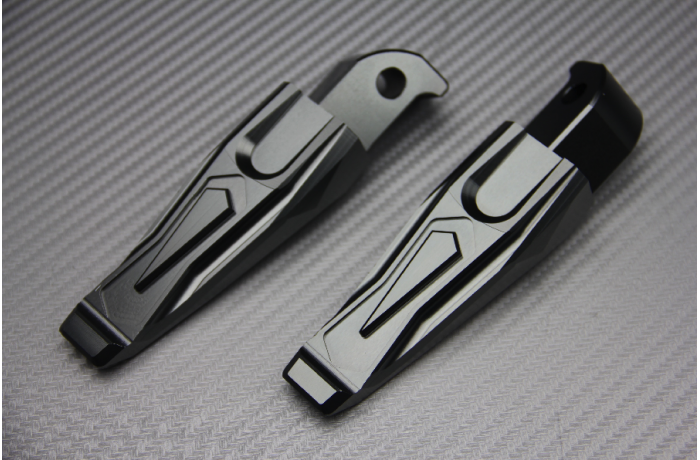 Pair of Rear Anodized Footpegs for many YAMAHA