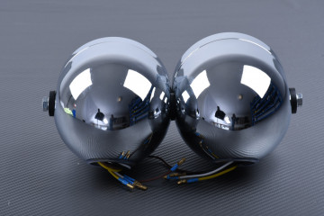 Double Optique / Phare rond à ampoule