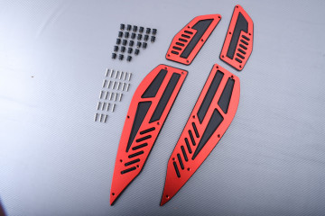 Set poggiapiedi anteriori + Poggiapiedi posteriori YAMAHA XMAX 125 / 300 / 400 2018 - 2024
