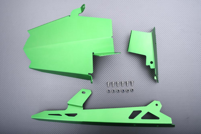 Garde Boue arrière avec Guide Chaîne Aluminium KAWASAKI NINJA 250 400 / Z400 2018 - 2020