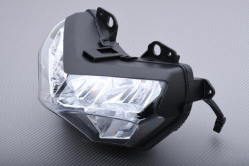 Faro Anteriore Per Moto KAWASAKI Z650 2020-2023 - Gruppo Ottico LED Plug And Play, Trasparente