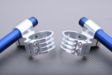 Pair of High rise clip-on handlebars 50 mm