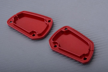 Pareja de Tapones Depósito Líquido de Frenos y de embrague anodizados APRILIA SHIVER / DORSODURO 750 / 900 2008 - 2021