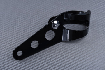 Staffa Per Faro Moto Universale In Acciaio Inox – Supporto 16,5 Cm – Colore Argento E Nero
