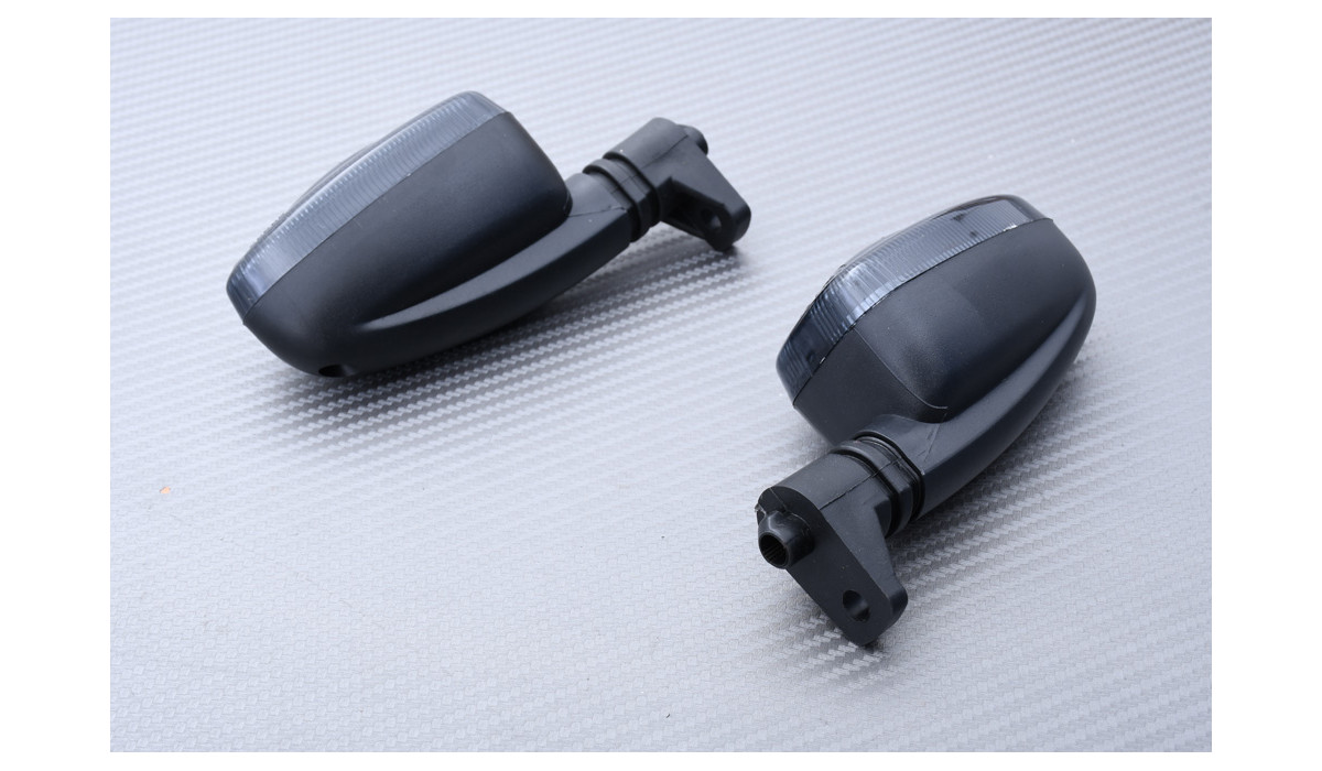 RZG 2x Indicatore di direzione laterale con lente fumé nera e LED