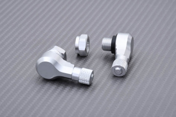 Pair of Anodised Aluminum Angled Valve Stems 11.3 mm - DESIGN 2