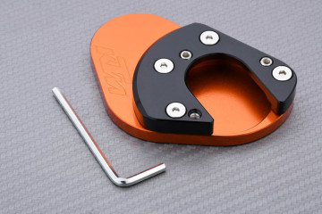 Anodised aluminum sidestand foot enlarger KTM DUKE 125 200 390 690 / R / Enduro / SuperMoto / Adventure 950 / 990