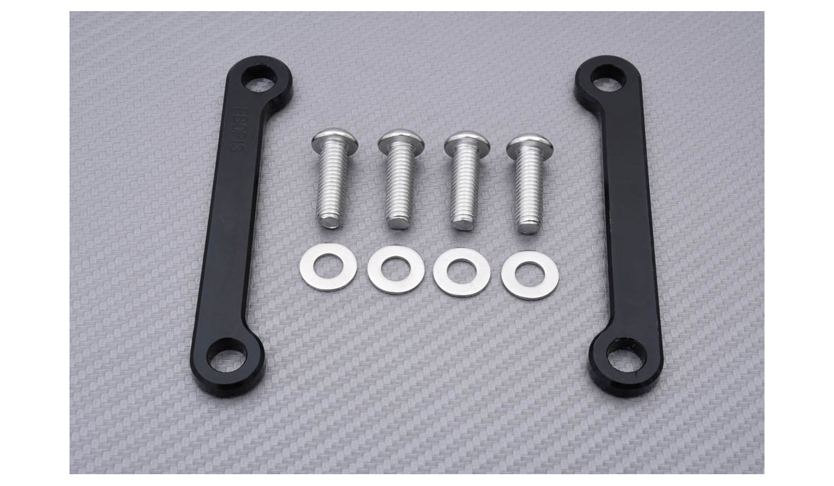 Aluminium passenger footrest Block off plates KAWASAKI ZX10R 2008 2010