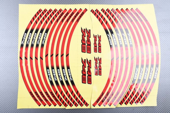 Stickers de llantas Racing DUCATI - Modelo 748