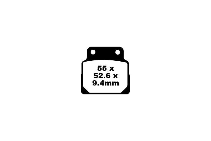 Jeu de plaquettes de frein EBC FA122 Utilisation Route