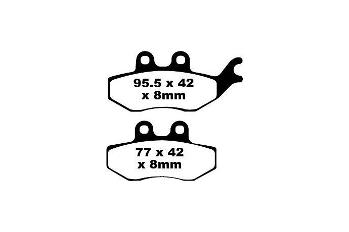 Set of EBC brake pads City and Road use SFA374