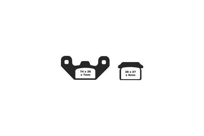 Set of EBC brake pads Road use FA480