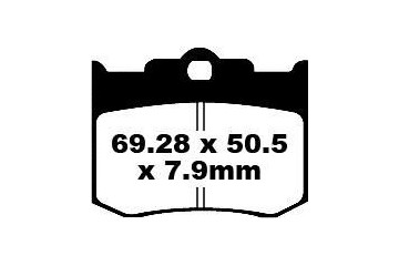 Jeu de plaquettes de frein EBC FA420HH Utilisation Route