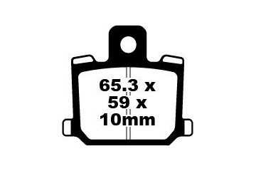 Jeu de plaquettes de frein EBC FA064 Utilisation Route