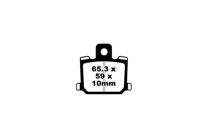 Jeu de plaquettes de frein EBC FA064 Utilisation Route