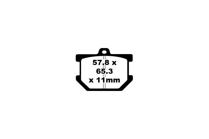 Jeu de plaquettes de frein EBC FA034 Utilisation Route